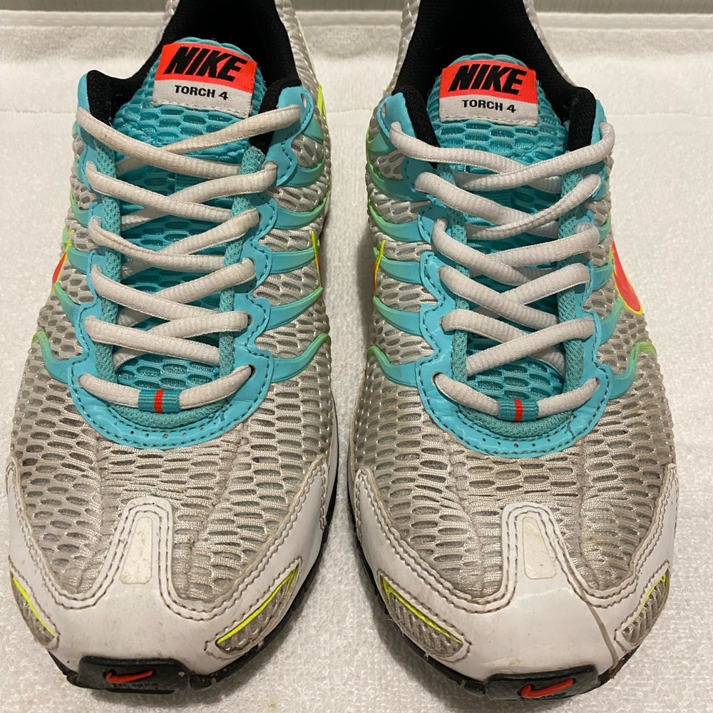 Nike Women's Torch 4 Sneakers - Silver and Teal